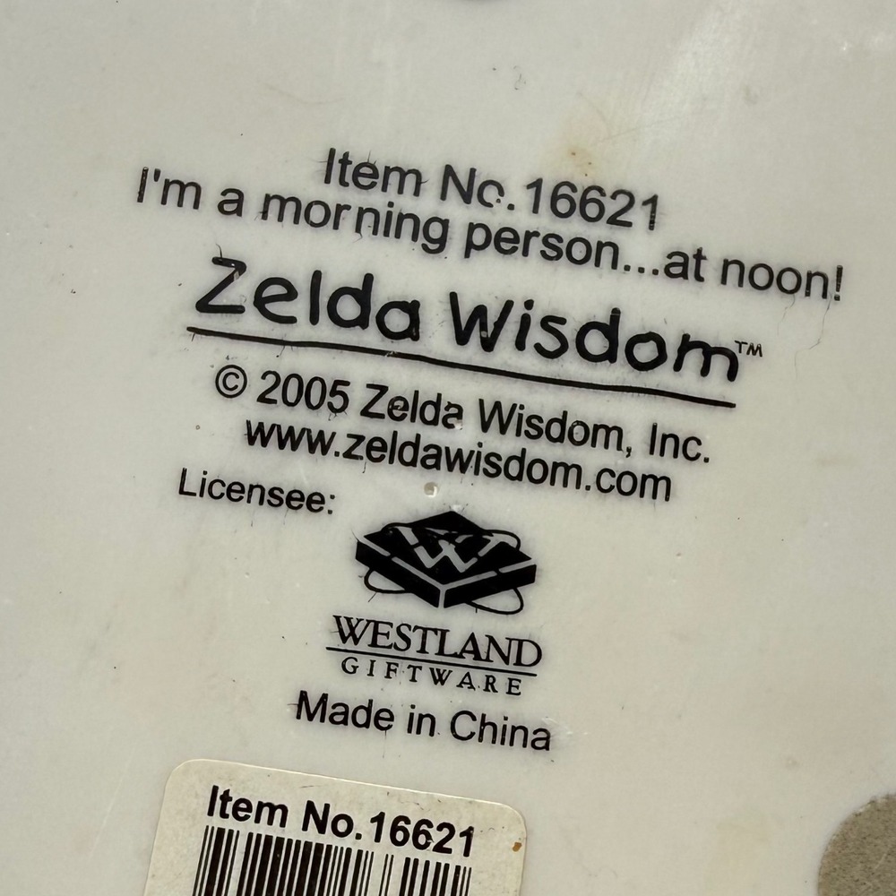 Zelda Wisdom Bulldog Bobblehead Im A Morning Person At Noon Figurine Purple Robe - Picture 6 of 12